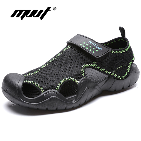 Breathable Mesh Men sandals Outdoor Summer Men Sneakers shoes  Plastic Men Casual shoes Summer Beach Shoes Water Shoes ► Photo 1/6