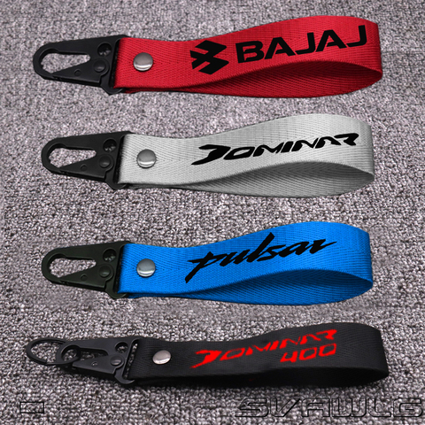 Motorcycle 3D Key Holder Chain Keychain For Bajaj Dominar 400 Pulsar 200 NS/200 RS/200 Motocross Strap Key Ring Keyring ► Photo 1/6