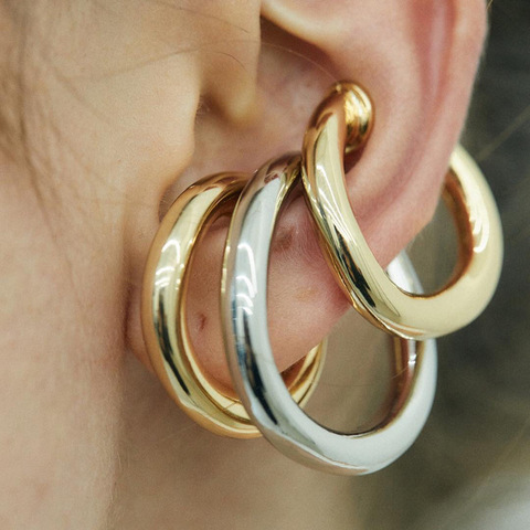 Fashion Ear Cuff Clip on Earrings NO Piercing Gold Silver Color Vintage Earcuff Earclips Clip Earrings Boho Jewelry 2022 ► Photo 1/6