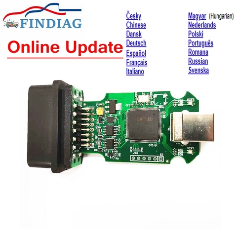 Online Update V2 STM32F405VGT6 15 Language Unlimited Diagnostic Kline Support New Models For Volkswagen For Audi OBDII Interface ► Photo 1/1