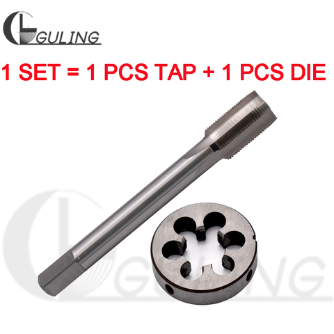 1 SET HSS Metric Right Hand Screw tap and die set M25 M26 M27 M28 M29 X0.75 X1 X2 X3 Round dies Fine Thread Straight Flute taps ► Photo 1/6