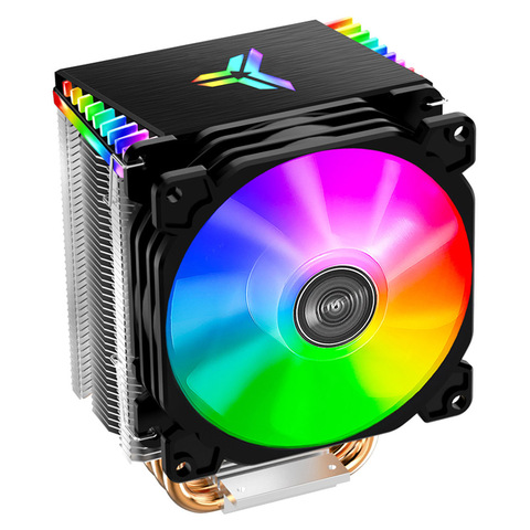 Jonsbo CR1400 Auto Color Change Tower Type CPU Cooler Fan 4 Pure Copper Heat Pipes RGB PWM 4Pin Cooling Fan Radiator For Intel ► Photo 1/6