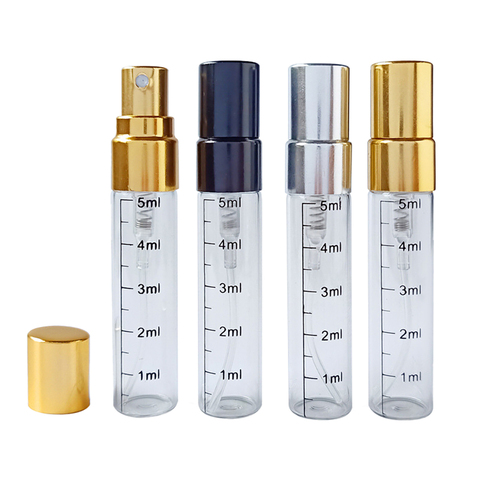 5ml Glass Bottle with Scale, Empty Perfume Bottles Atomizer Spray Bottles Portable Travel Cosmetic Container Make Up Tools 1PCS ► Photo 1/6