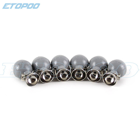 6pcs/lot ECG machine lead wire accessories soft ball gray dual-use suction ball 3.0/4.0 universal chest electrode ► Photo 1/6