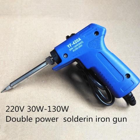 Electric Soldering Iron Double Power Gun Electric Soldering Iron Adjusting Gun 30W-130W 220V Fast Soldering Iron ► Photo 1/6