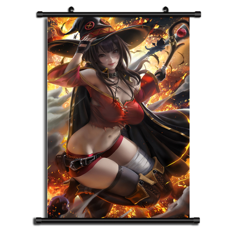 KonoSuba! Megumin Anime Wall Scroll Poster Home Decor Cosplay Uncensored ► Photo 1/2