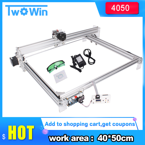 40*50cm large area 10w big laser engraving machine, DIY laser cutter machine, CNC laser module marking machine,laser engraver ► Photo 1/6