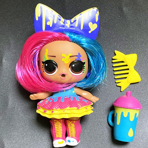 L.O.L. SURPRISE! Choose 1 Piece Series 5 Hairgoals Change Color 8cm Big Sister Hair Dolls LOL Splatters Doll Kids Play Toy Gift ► Photo 1/6