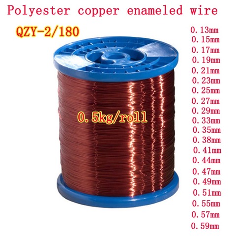 copper wire Magnet Wire Enameled Copper Winding wire Coil Copper Wire Winding wire Weight 500g ► Photo 1/2