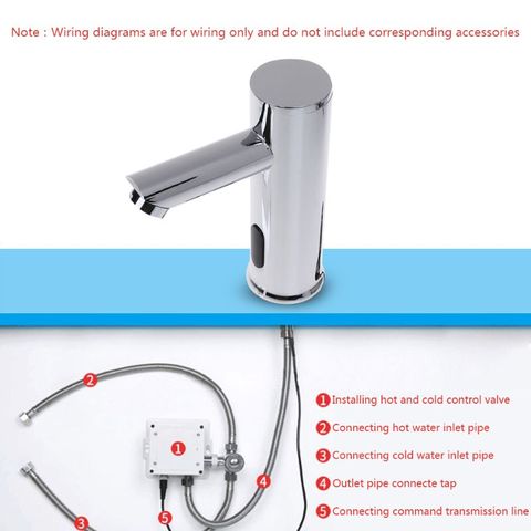 Bathroom Automatic Infrared Sensor Sink Faucet Touchless Basin Water Tap Deck Mounted ► Photo 1/6