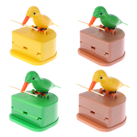 1PCS Toothpick Holder Dispenser Cute Bird Toothpick Dispenser Gag Gift Cleaning Teeth Table Decoration Toothpick Box ► Photo 1/6