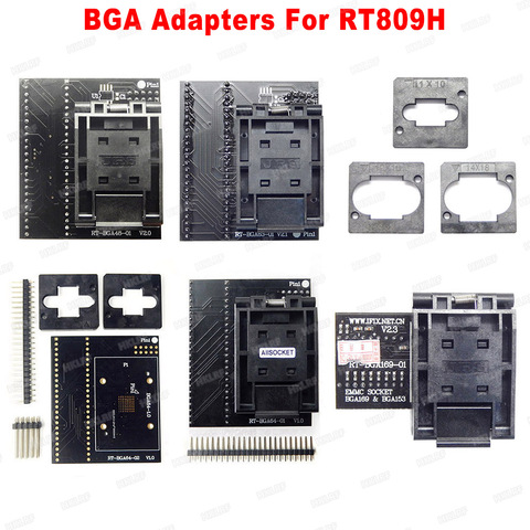100% Original programmer adapter BGA63 BGA64 BGA48 BGA169  RT-BGA63-01 RT-BGA64-01 RTBGA-169-01 RTBGA48-01 For RT809H ► Photo 1/6