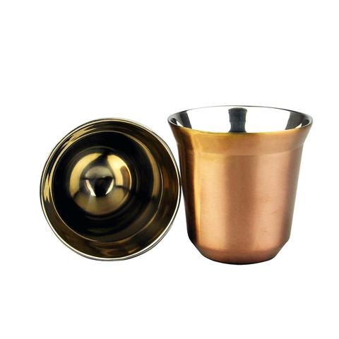 80ml Double Wall Stainless Steel Espresso Cup Insulation Nespresso Pixie Coffee Cup Capsule Shape Cute Thermo Cup Coffee Mugs ► Photo 1/6