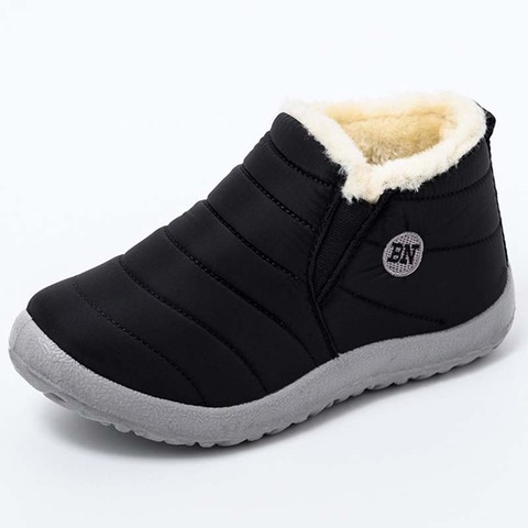 Winter Shoes For Men Fashion Winter Snow Boots Men Working Thick Fur Shoes Men Work Boots Casual Waterproof Shoes Man Plus Size ► Photo 1/6