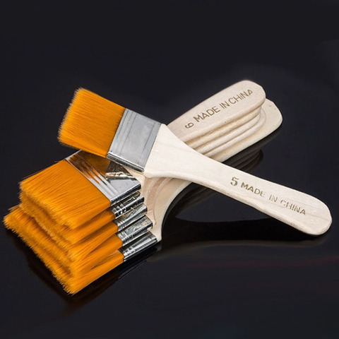 1 Pcs Nylon Hair Painting Brush Oil Watercolor Water Powder Propylene Acrylic Differeent Size Paint Brushes School Art Supply ► Photo 1/6