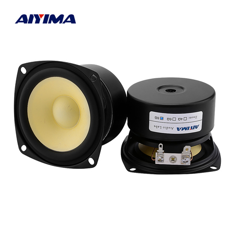 AIYIMA 2Pcs 3 Inch Full Range Speaker Driver 4 8 Ohm 15W Speaker Units Loudspeaker DIY Home Amplifier System ► Photo 1/6