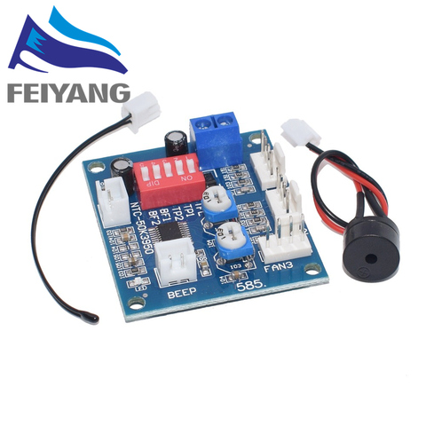 1PCS DC 12V 5A PWM PC CPU Fan Temperature Control Speed Controller Board Speed Controller Temperature Probe Buzzle ► Photo 1/3