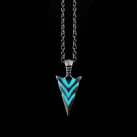 Luminous Glowing Arrow Pendant Necklace Knight Spear Necklace Hip Hop Punk Long Necklace for Women Men Halloween Gift ► Photo 1/1