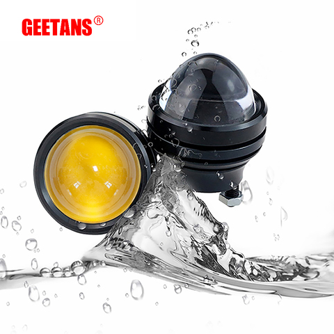 GEETANS 1 pair 15W 12V Super Bright LED Light Eagle Eye Daytime Running Light DRL Lights Waterproof Parking DC12V For Audi DE ► Photo 1/6