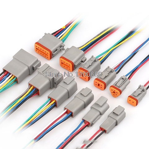 20CM Deutsch DT 2 3 4 6 8 12 Pin Waterproof Electrical Wire Connector plug Kit WIRE HARNESS ► Photo 1/4