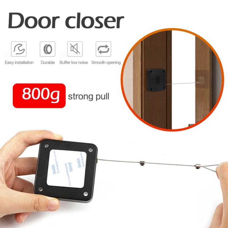 Multifunctional Adjustable Closers Punch-Free Automatic Sensor Door Closer 