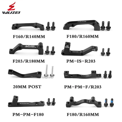 WUZEI MTB 1pc Brake Disc Converter Ultralight Bracket IS PM A B to PM Brake Disc Mount Adapter for 140 160 180 203mm Rotor ► Photo 1/6