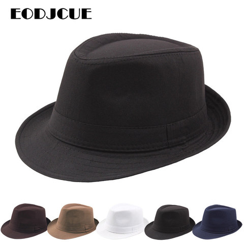 Fashion Summer Hat Panama Wide Brim Fedora Jazz Hat Men Outdoor Sun hat Retro Bowler Hats gorro ► Photo 1/6
