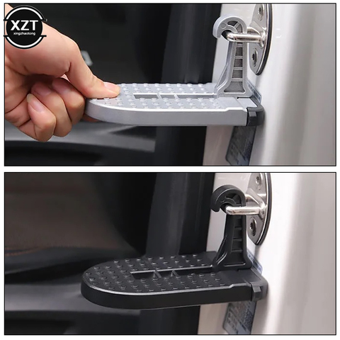 Folding Car Door Step Latch Hook Step Aluminum Alloy Mini Foot Pedal Ladder For Jeep SUV Truck Roof ► Photo 1/6