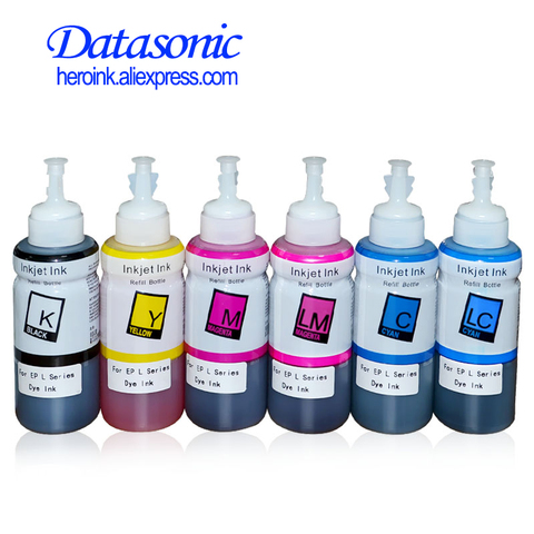 DAT 4x 100ml Refill Dye Ink 664 Set 6641 Compatible for Epson L100 L101 L110 L120 L200 L201 L210 L220 L300 L350 L355 L550 L555 ► Photo 1/6