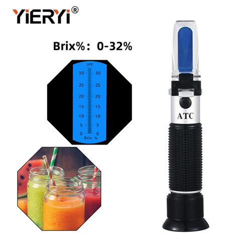 yieryi Handheld Brix 32 Refractometer Sugar Meter Fruit Sugar Meter Sugar Tester Saccharimeter Sugar Content Test ► Photo 1/6