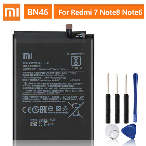 Original Replacement Battery BN46 For Xiaomi Redmi Note8 Note 8T 8 Redmi 7 Redmi7 Note 6 Note6 Genuine Phone Battery 4000mAh ► Photo 1/6