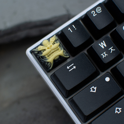 1pc handmade resin keycap for MX switches mechanical keyboard individuality Shishi keycap ► Photo 1/3