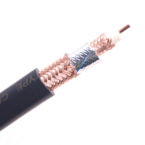 Hi-end HIFI TRANSPARENT OFC OCC copper 1 core Shield RCA XLR Audio 10mm 10.5m rf Coaxial Cable Line Wire Interconnector cable ► Photo 1/6