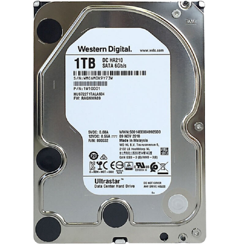 Western Digital WD 1TB 2TB 4TB 6TB 8TB 10TB Ultrastar DC HC320 SATA HDD 7200 RPM Class SATA 6Gb/s Cache 3.5