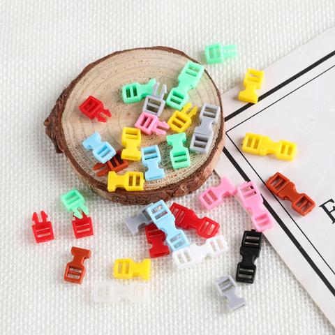 10Pcs 4mm Tiny Buckle for DIY Doll Bag Handmade Plastic Bracelet Strap Buckle Mini Backpack Button Dollhouse Camping Accessories ► Photo 1/6