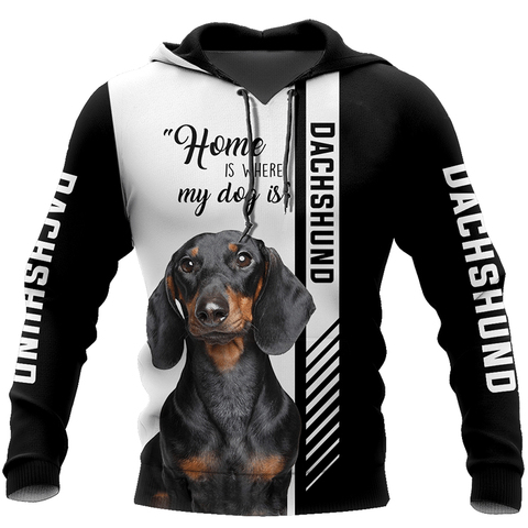2022 new hot sale Men women DACHSHUND  dog limited edition 3d zipper hoodies long sleeve Sweatshirts jacket pullover tracksuit ► Photo 1/3
