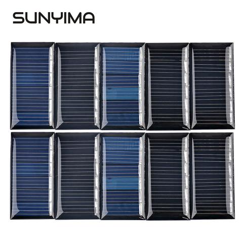 SUNYIMA 10Pcs 3V 30mA Polycrystalline Solar Panels 40*20mm Mini Solar Cells Module Sunpower for DIY Solar Battery Charger Painel ► Photo 1/6