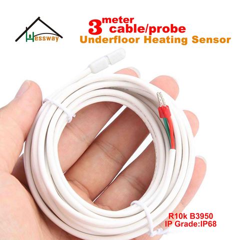 3M digital waterproof floor heating thermostat sensor for NTC 10k 3950 ► Photo 1/5