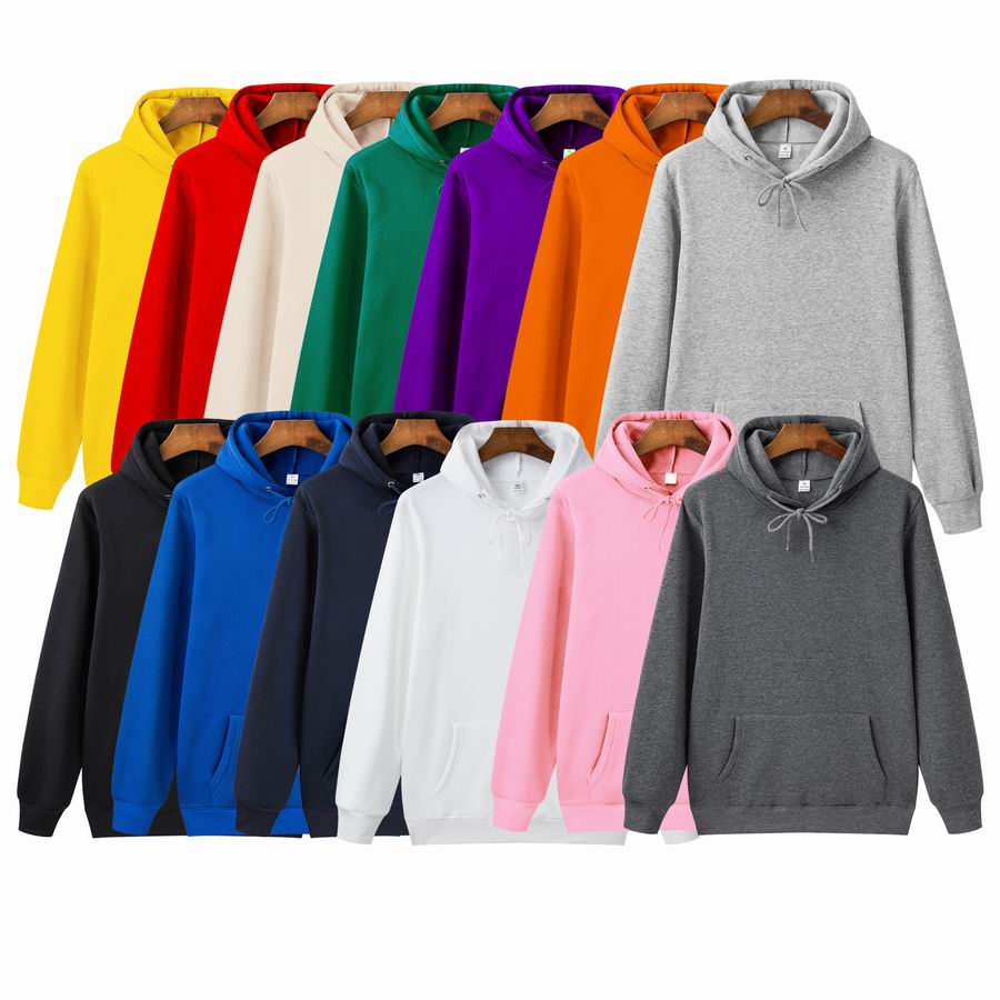 Soild Color Stripe Style Hoodies Orange Hip Hop Sweatshirts Men Women Clothing