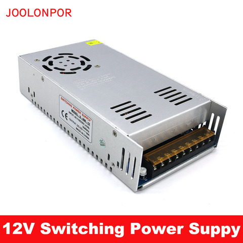 JOOLONPOR DC Switch Mode Power Supply 12V 50A 600W LED Power Adapter Lighting Transformer AC 110V 220V to DC 12V ► Photo 1/6