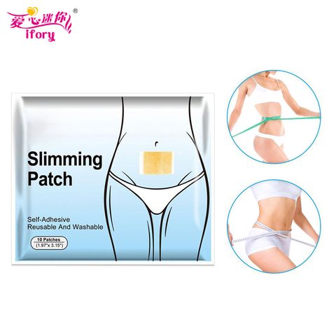 Ifory 60Pcs/6Bags Slimming Navel Sticker Natural Herbs Patch Chinese Slimming Patch For Weight Loss Paste Belly Waist Wholesale ► Photo 1/6