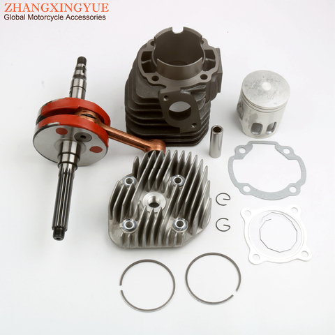 56mm 128cc Big Bore Cylinder Kit & Racing Crankshaft for Yamaha Bws 100 Axis Aerox Nitro YW100 Zuma 100cc 4VP 2T Minarelli ► Photo 1/6