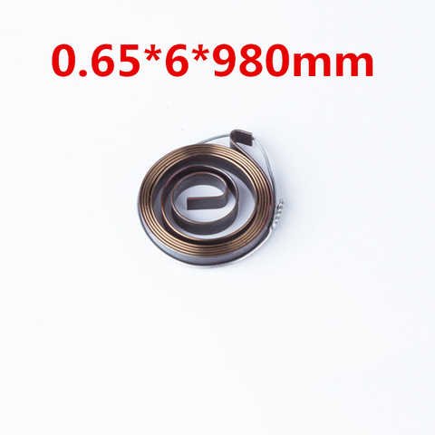 1PCS Cheap Flat Coil Spiral Spring Power Springs Supplier,0.65mm Thickness *6mm Width *980mm Length ► Photo 1/2