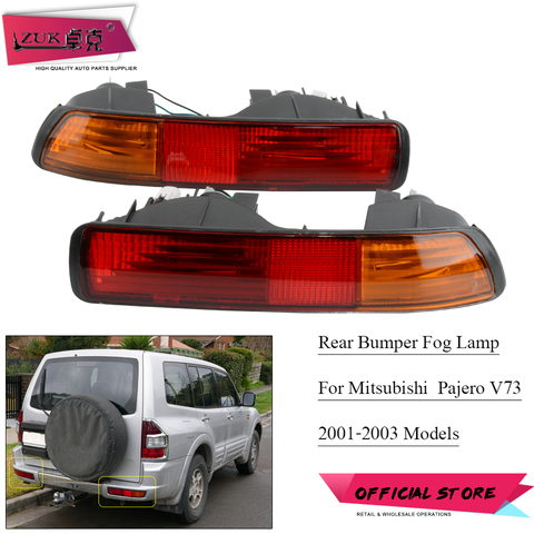 ZUK Rear Bumper Fog Light Lamp Reflector Lamp Brake Light For Mitsubishi Pajero V73 V75 V75 2001 2002 2003 Tail Light Stop Lamp ► Photo 1/6