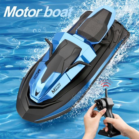 Mini RC Boat JJRC S9 1:14 2.4G Motorcycle 20 min Using time Double Motor Speed Vehicle RC Ship Summer Outdoor Toys for Kid Gift ► Photo 1/6