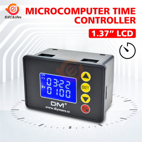 DC 12V 24V AC 110V 220V Digital Cycle Timer Delay Relay Module with Dual LED Display Time Controller Timing Relay Switch ► Photo 1/6