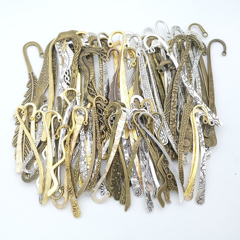 hot sale metal Bookmark mixed charm pendant antique bronze bracelet necklace handmade jewelry making wholesale DIY accessories ► Photo 1/1
