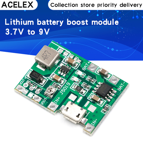 Lithium Li-ion 18650 3.7V 4.2V Battery Charger Board DC-DC Step Up Boost Module TP4056 DIY Kit Parts ► Photo 1/6