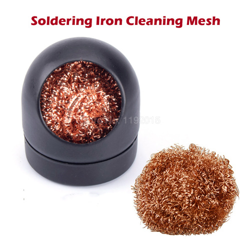 Balls Wire Stand Welding Iron Tip Cleaner Cleaning Steel Ball Holder Electric Pure Flux Brass Oxide Metal Copper Mesh Tin Tool ► Photo 1/5