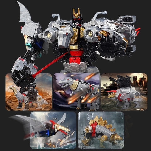 BMB Transformation Dinoking Volcanicus Grimlock Slag Sludge Snarl Swoop slash Dinobots 5IN1 Alloy Action Figure Robot Toys ► Photo 1/6